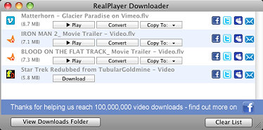 realplayer for mac download youtube